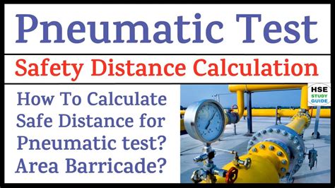 standard pneumatic test distance